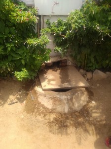 An open sewer in Hyderabad, India